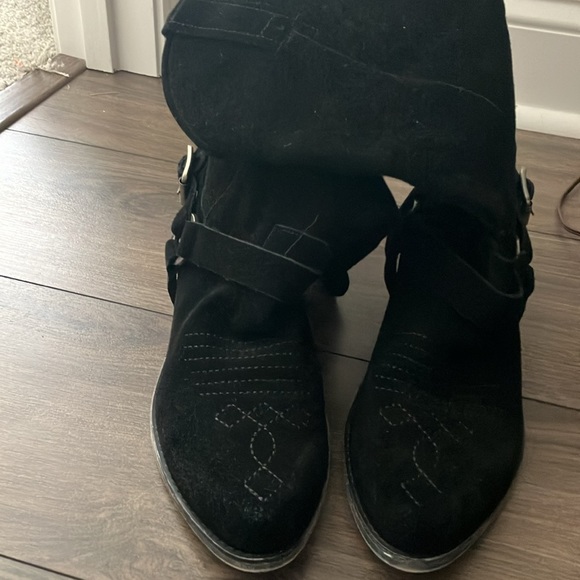 Vintage Foundry PEYTON Western Pull On Genuine Leather/Suede Cowboy Boots - Picture 6 of 7